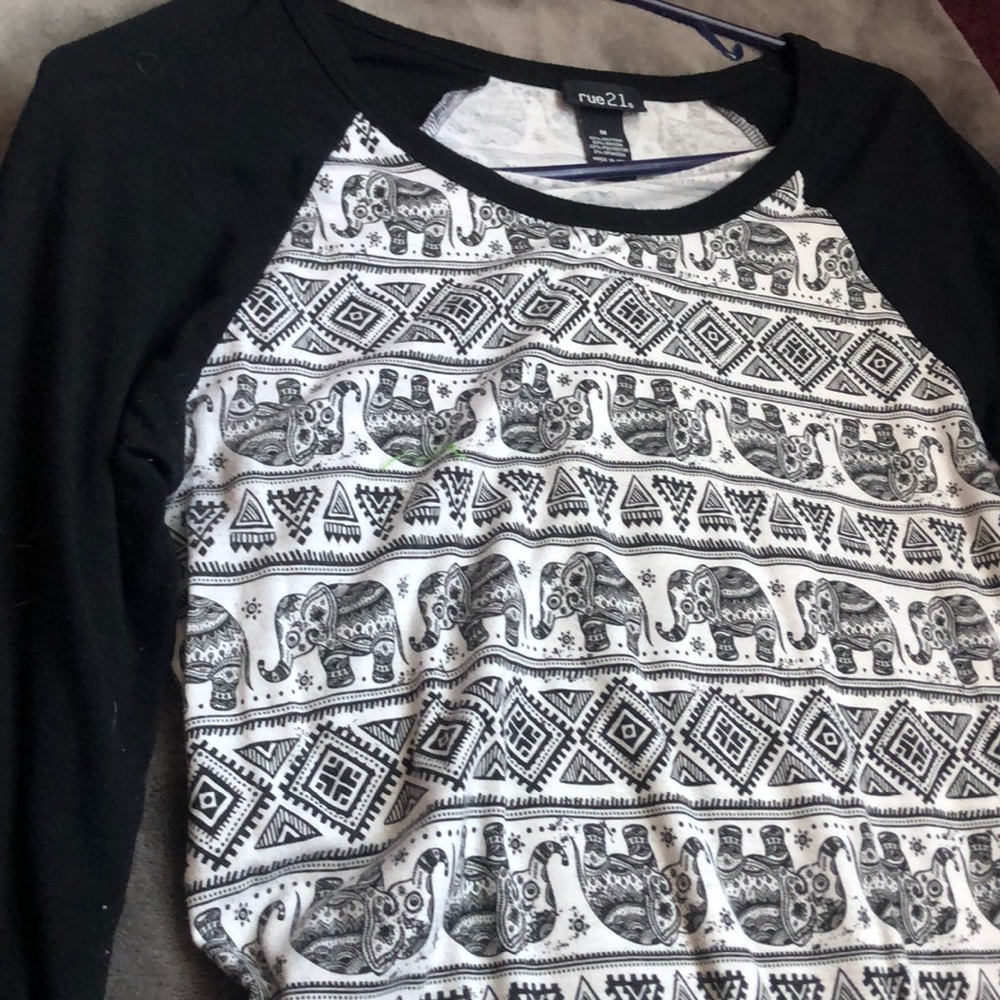 Black and white shirt